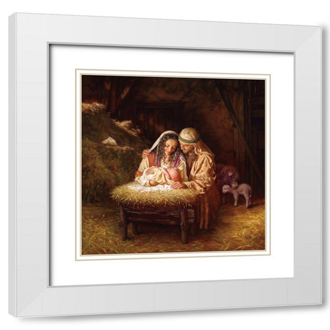 Light of Love White Modern Wood Framed Art Print with Double Matting by Missman, Mark