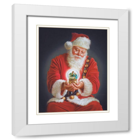 Spirit of Christmas White Modern Wood Framed Art Print with Double Matting by Missman, Mark