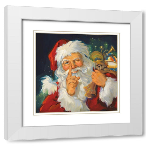 Up The Chimney White Modern Wood Framed Art Print with Double Matting by Comish, Susan