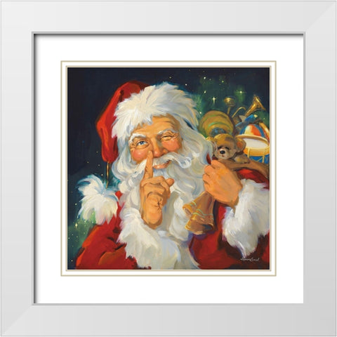 Up The Chimney White Modern Wood Framed Art Print with Double Matting by Comish, Susan