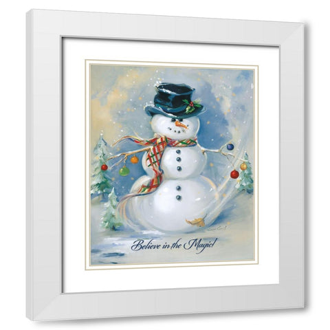 Believe In Magic White Modern Wood Framed Art Print with Double Matting by Comish, Susan
