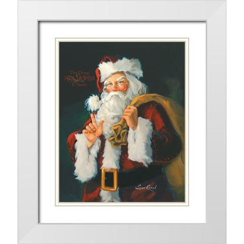 This House Believes White Modern Wood Framed Art Print with Double Matting by Comish, Susan
