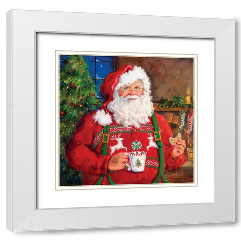 CocoaForSanta White Modern Wood Framed Art Print with Double Matting by Comish, Susan