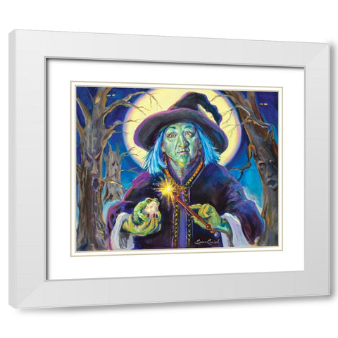 Ill Put A Spell On You White Modern Wood Framed Art Print with Double Matting by Comish, Susan