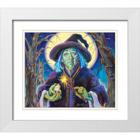 Ill Put A Spell On You White Modern Wood Framed Art Print with Double Matting by Comish, Susan