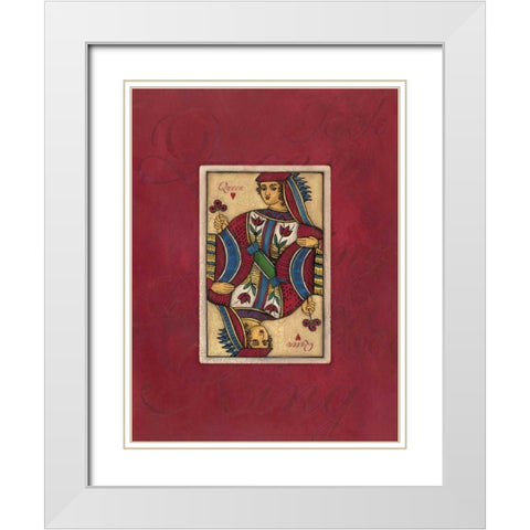 Queen Large White Modern Wood Framed Art Print with Double Matting by Marrott, Stephanie