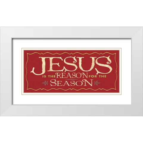 The Reason White Modern Wood Framed Art Print with Double Matting by Marrott, Stephanie