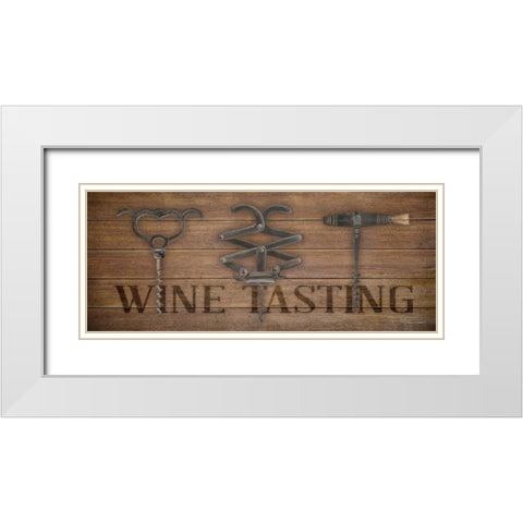 Corkscrew White Modern Wood Framed Art Print with Double Matting by Marrott, Stephanie