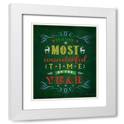The Most Wonderful White Modern Wood Framed Art Print with Double Matting by Marrott, Stephanie