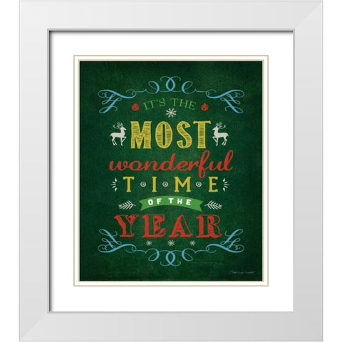 The Most Wonderful White Modern Wood Framed Art Print with Double Matting by Marrott, Stephanie