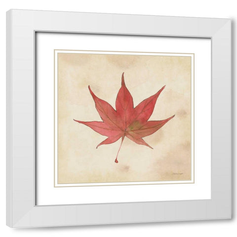 Japanese In Fall White Modern Wood Framed Art Print with Double Matting by Marrott, Stephanie