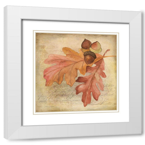 Oak Lea f2 White Modern Wood Framed Art Print with Double Matting by Marrott, Stephanie