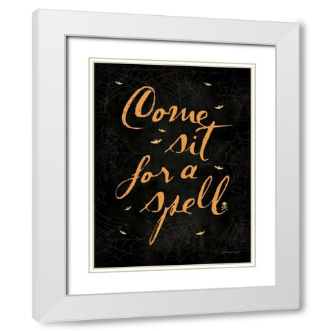 For A Spell White Modern Wood Framed Art Print with Double Matting by Marrott, Stephanie