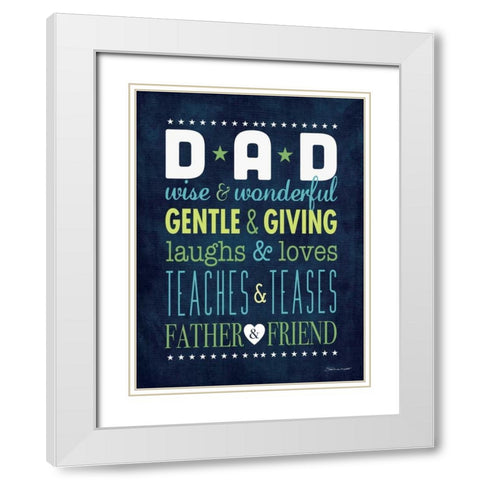 Father and Friend I White Modern Wood Framed Art Print with Double Matting by Marrott, Stephanie