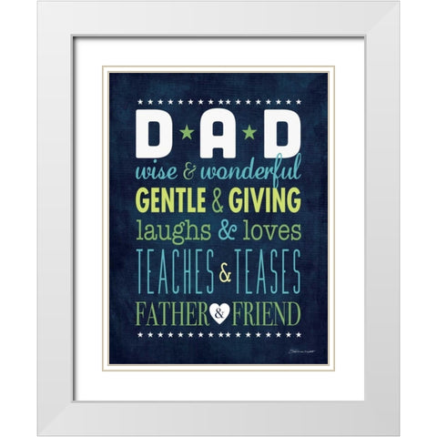 Father and Friend I White Modern Wood Framed Art Print with Double Matting by Marrott, Stephanie