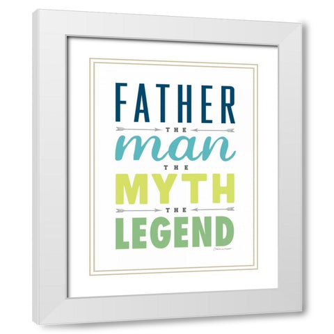 The Legend II White Modern Wood Framed Art Print with Double Matting by Marrott, Stephanie