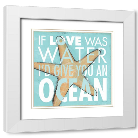 Give you an Ocean White Modern Wood Framed Art Print with Double Matting by Marrott, Stephanie