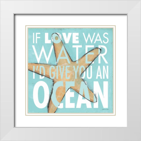Give you an Ocean White Modern Wood Framed Art Print with Double Matting by Marrott, Stephanie