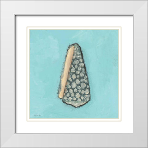 Lone Shell White Modern Wood Framed Art Print with Double Matting by Marrott, Stephanie