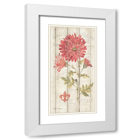 Mum on Wood White Modern Wood Framed Art Print with Double Matting by Marrott, Stephanie