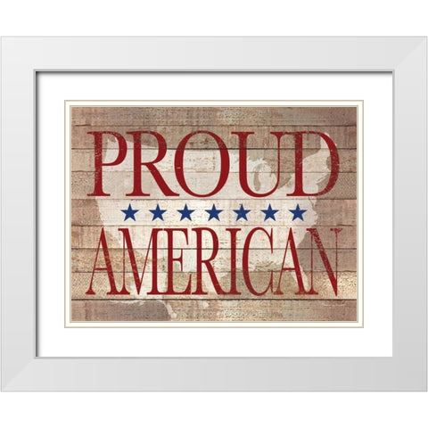 Proud White Modern Wood Framed Art Print with Double Matting by Marrott, Stephanie