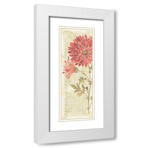 Mums White Modern Wood Framed Art Print with Double Matting by Marrott, Stephanie