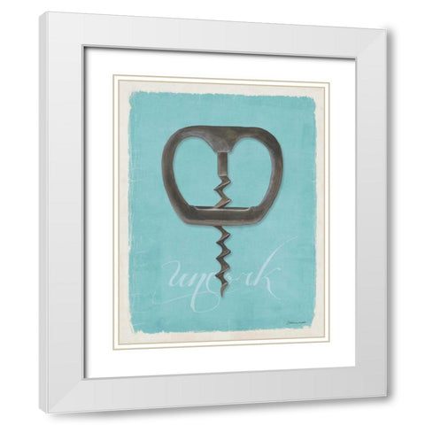 Uncork White Modern Wood Framed Art Print with Double Matting by Marrott, Stephanie