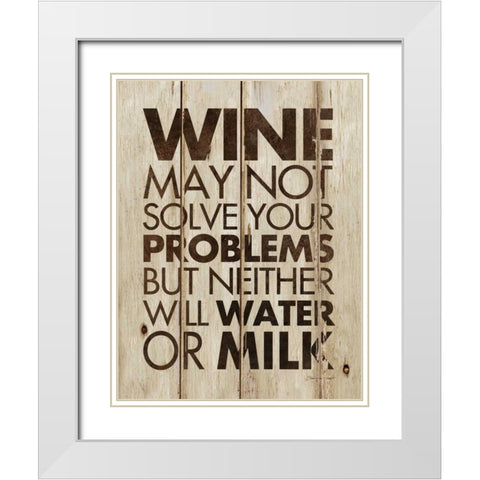 Water or Milk White Modern Wood Framed Art Print with Double Matting by Marrott, Stephanie
