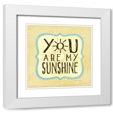Sunshine White Modern Wood Framed Art Print with Double Matting by Marrott, Stephanie
