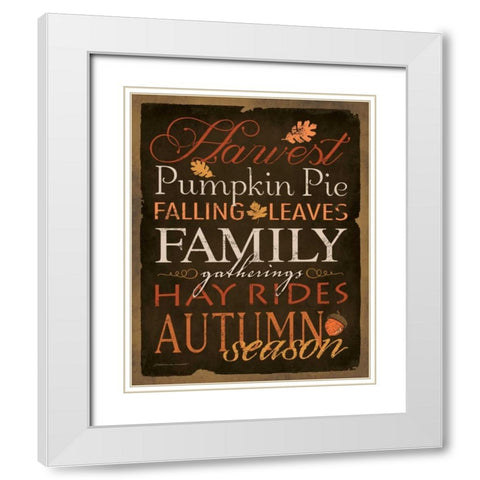 Harvest White Modern Wood Framed Art Print with Double Matting by Marrott, Stephanie