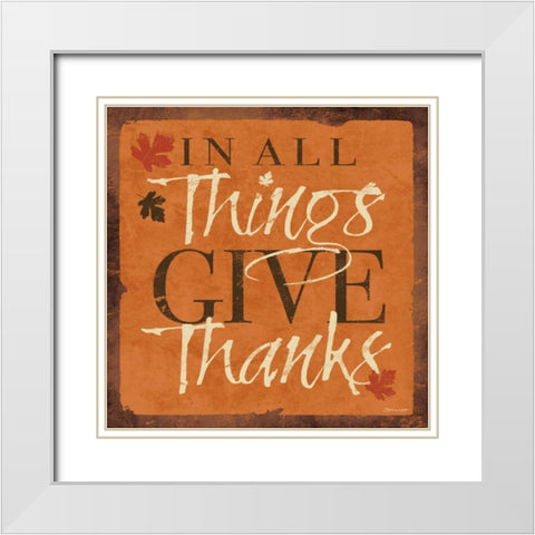 All Things White Modern Wood Framed Art Print with Double Matting by Marrott, Stephanie