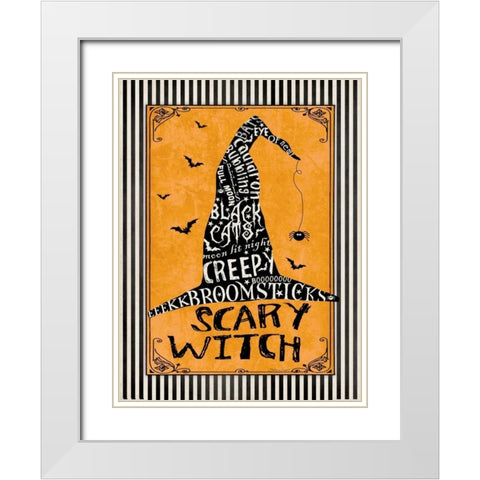 Witch II White Modern Wood Framed Art Print with Double Matting by Marrott, Stephanie