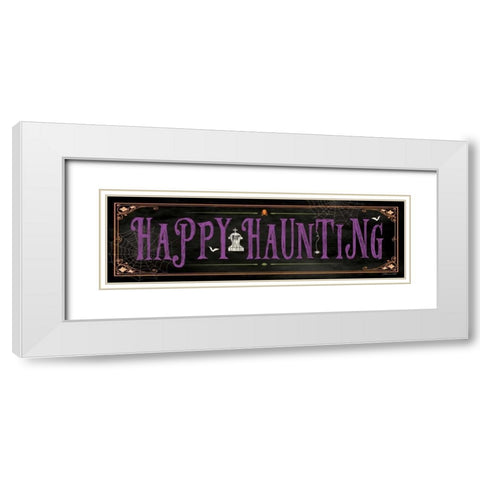 Happy Haunting II White Modern Wood Framed Art Print with Double Matting by Marrott, Stephanie