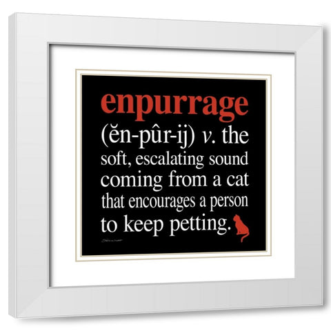 Enpurrage White Modern Wood Framed Art Print with Double Matting by Marrott, Stephanie