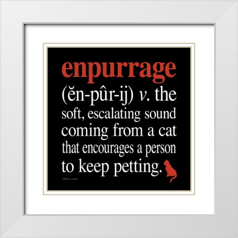 Enpurrage White Modern Wood Framed Art Print with Double Matting by Marrott, Stephanie