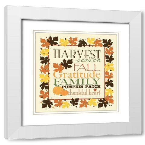 Harvest Season White Modern Wood Framed Art Print with Double Matting by Marrott, Stephanie