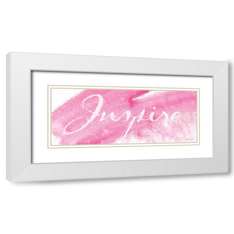 Inspire White Modern Wood Framed Art Print with Double Matting by Marrott, Stephanie