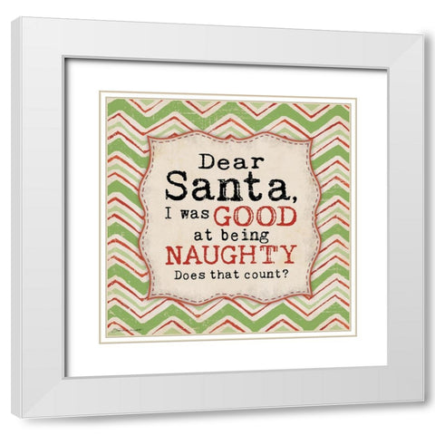 Does That Count White Modern Wood Framed Art Print with Double Matting by Marrott, Stephanie