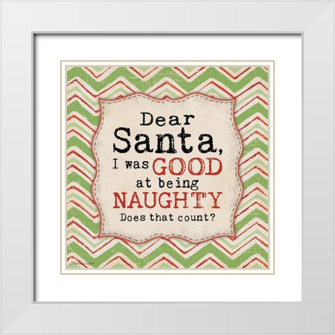 Does That Count White Modern Wood Framed Art Print with Double Matting by Marrott, Stephanie