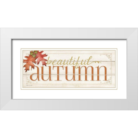 Beautiful Autumn White Modern Wood Framed Art Print with Double Matting by Marrott, Stephanie