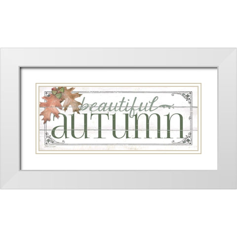 Beautiful Autumn White Modern Wood Framed Art Print with Double Matting by Marrott, Stephanie