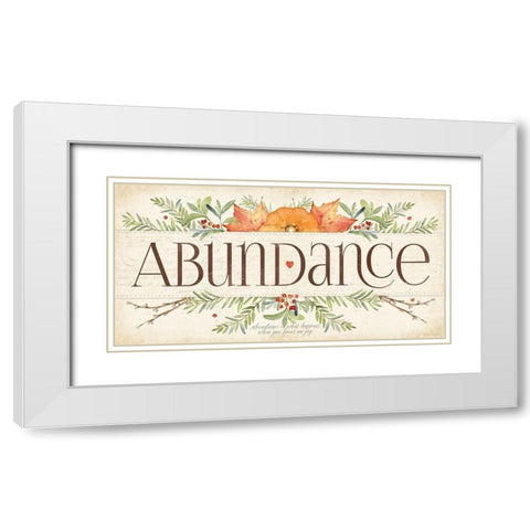 Abundance White Modern Wood Framed Art Print with Double Matting by Marrott, Stephanie