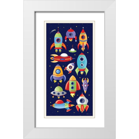 Rocket Shopping White Modern Wood Framed Art Print with Double Matting by Marrott, Stephanie