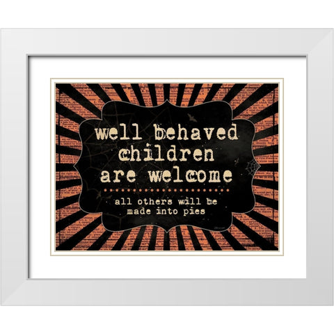 Well Behaved White Modern Wood Framed Art Print with Double Matting by Marrott, Stephanie