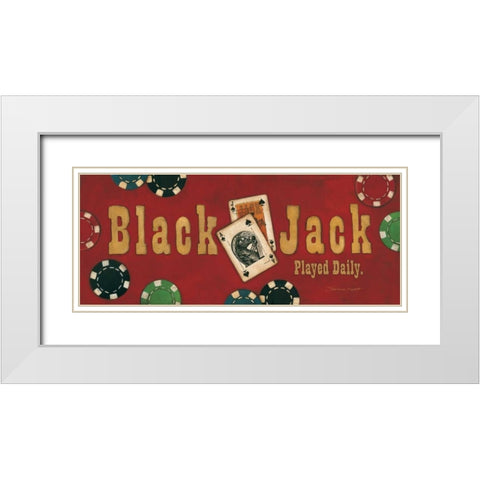 Black Jack White Modern Wood Framed Art Print with Double Matting by Marrott, Stephanie