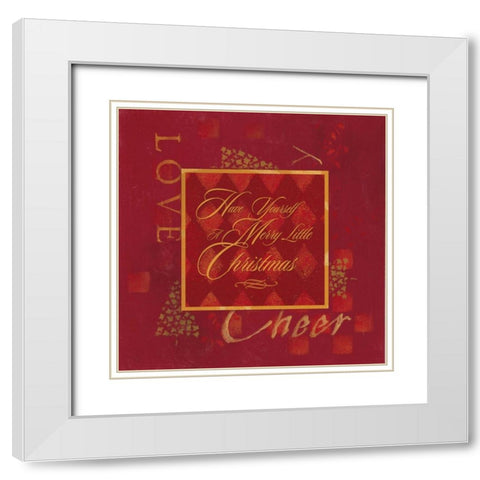 Have Yourself a Merry Little Christmas White Modern Wood Framed Art Print with Double Matting by Marrott, Stephanie