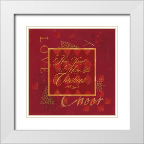 Have Yourself a Merry Little Christmas White Modern Wood Framed Art Print with Double Matting by Marrott, Stephanie