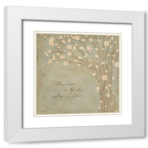There is More White Modern Wood Framed Art Print with Double Matting by Marrott, Stephanie