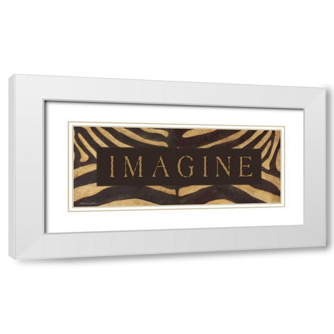 Imagine White Modern Wood Framed Art Print with Double Matting by Marrott, Stephanie