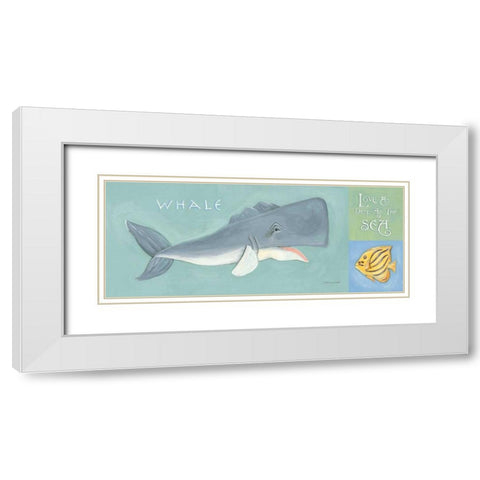 Love as Deep as the Sea White Modern Wood Framed Art Print with Double Matting by Marrott, Stephanie